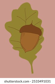 Outline illustration vector image of an acorn.
Hand drawn artwork of an acorn.
Simple cute original logo.
Hand drawn vector illustration for posters.