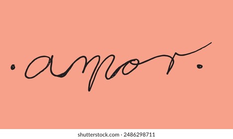 Outline illustration vector image of amore letter.
Hand drawn artwork of amor word.
Simple cute original logo.
Hand drawn vector illustration for posters.