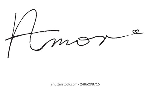 Outline illustration vector image of amore letter.
Hand drawn artwork of amor word.
Simple cute original logo.
Hand drawn vector illustration for posters.