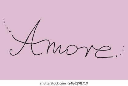 Outline illustration vector image of amore letter.
Hand drawn artwork of amor word.
Simple cute original logo.
Hand drawn vector illustration for posters.