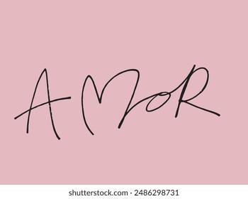 Outline illustration vector image of amore letter.
Hand drawn artwork of amor word.
Simple cute original logo.
Hand drawn vector illustration for posters.