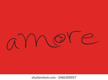 Outline illustration vector image of amore letter.
Hand drawn artwork of amor word.
Simple cute original logo.
Hand drawn vector illustration for posters.