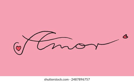 Outline illustration vector image of amore letter.
Hand drawn artwork of amor word.
Simple cute original logo.
Hand drawn vector illustration for posters.