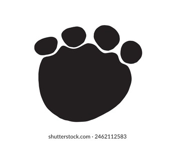 Outline illustration vector image of an animal paw.
Hand drawn artwork of an animal paw.
Simple cute original logo.
Hand drawn vector illustration for posters.