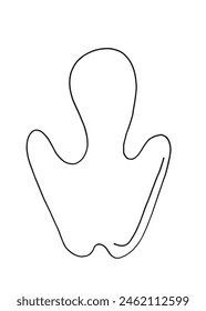 Outline illustration vector image of an animal paw.
Hand drawn artwork of an animal paw.
Simple cute original logo.
Hand drawn vector illustration for posters.