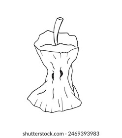 Ilustración de contorno Imagen de Vector de una manzana.
Obra de arte dibujada a mano de una manzana.
Simple lindo logotipo original.
Ilustración vectorial dibujada a mano para carteles.