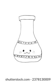 Outline illustration vector image of an asian food.
Hand drawn artwork of an asian food. 
Simple cute original logo.
Hand drawn vector illustration for posters, cards, t-shirts.