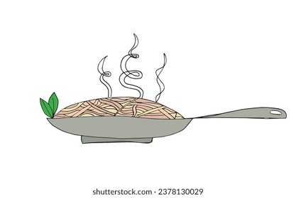 Outline illustration vector image of an asian food.
Hand drawn artwork of an asian food. 
Simple cute original logo.
Hand drawn vector illustration for posters, cards, t-shirts.