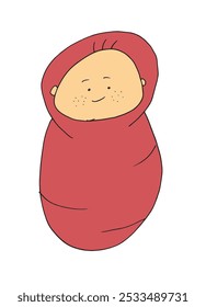 Outline illustration vector image of a baby.
Hand drawn artwork of a baby.
Simple cute original logo.
Hand drawn vector illustration for posters.