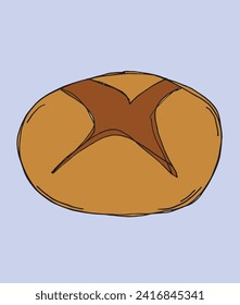 Outline illustration vector image of a bagel.
Hand drawn artwork of a bagel.
Simple cute original logo.
Hand drawn vector illustration for posters.