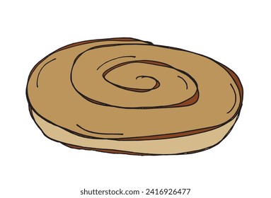 Outline illustration vector image of a bagel.
Hand drawn artwork of a bagel.
Simple cute original logo.
Hand drawn vector illustration for posters.