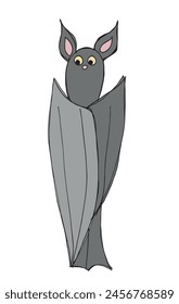 Outline illustration vector image of a bat.
Hand drawn artwork of a bat.
Simple cute original logo.
Hand drawn vector illustration for posters.