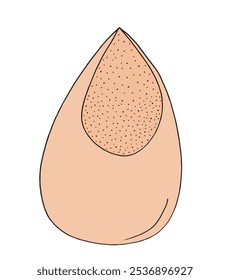 Outline illustration vector image of beauty blender sponge.
Hand drawn artwork of a beauty blender sponge.
Simple cute original logo.
Hand drawn vector illustration for posters.