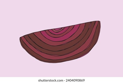 Outline illustration vector image of a beet root.
Hand drawn artwork of a beets.
Simple cute original logo.
Hand drawn vector illustration for posters