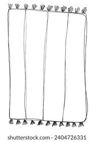 Outline illustration vector image of a blanket.
Hand drawn artwork of a blanket.
Simple cute original logo.
Hand drawn vector illustration for posters