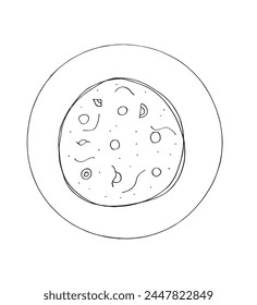 Outline illustration vector image of a bowl of a soup.
Hand drawn artwork of a bowl of a soup.
Simple cute original logo.
Hand drawn vector illustration for posters.