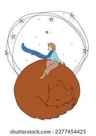 Outline illustration vector image of a boy.
Hand drawn artwork. 
Simple cute original logo.
Hand drawn vector illustration for posters, cards, t-shirts.