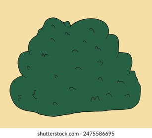 Outline illustration vector image of a bush.
Hand drawn artwork of a bush.
Simple cute original logo.
Hand drawn vector illustration for posters.
