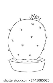 Ilustración esquemática Imagen de Vector de un cactus.
Dibujo a mano de un cactus.
Simple lindo logotipo original.
Ilustración vectorial dibujada a mano para carteles.