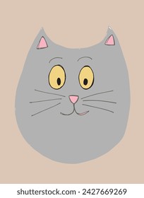 Outline illustration vector image of a cat.
Hand drawn artwork of a cat.
Simple cute original logo.
Hand drawn vector illustration for posters.