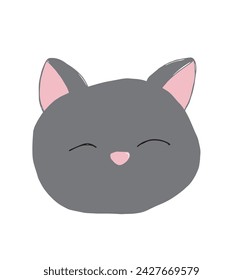 Outline illustration vector image of a cat.
Hand drawn artwork of a cat.
Simple cute original logo.
Hand drawn vector illustration for posters.