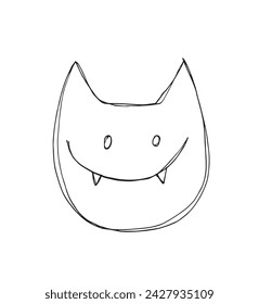 Outline illustration vector image of a cat.
Hand drawn artwork of a cat.
Simple cute original logo.
Hand drawn vector illustration for posters.