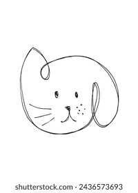Outline illustration vector image of a cat and dog.
Hand drawn artwork of a cat and dog logo.
Simple cute original logo.
Hand drawn vector illustration for posters.