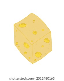 Outline illustration vector image of a cheese.
Hand drawn artwork of a cheese.
Simple cute original logo.
Hand drawn vector illustration for posters.
