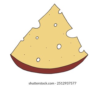 Imagem vetorial da ilustração do contorno de um queijo.
Arte desenhada à mão de um queijo.
Simples bonito logotipo original.
Ilustração vetorial desenhada à mão para cartazes.