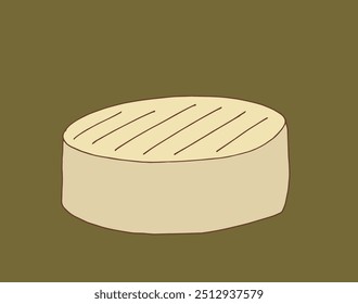 Outline illustration vector image of a cheese.
Hand drawn artwork of a cheese.
Simple cute original logo.
Hand drawn vector illustration for posters.