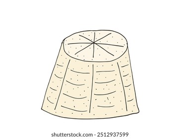 Outline illustration vector image of a cheese.
Hand drawn artwork of a cheese.
Simple cute original logo.
Hand drawn vector illustration for posters.