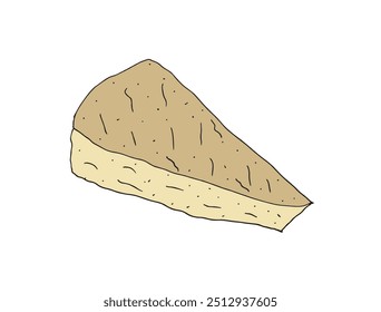 Outline illustration vector image of a cheese.
Hand drawn artwork of a cheese.
Simple cute original logo.
Hand drawn vector illustration for posters.