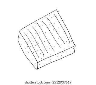 Outline illustration vector image of a cheese.
Hand drawn artwork of a cheese.
Simple cute original logo.
Hand drawn vector illustration for posters.
