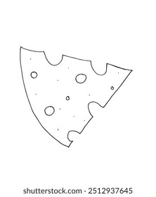 Esquema ilustración Vector Imagen de un queso.
Dibujado a mano obra de arte de un queso.
Logo original lindo simple.
Ilustración vectorial dibujada a mano para carteles.