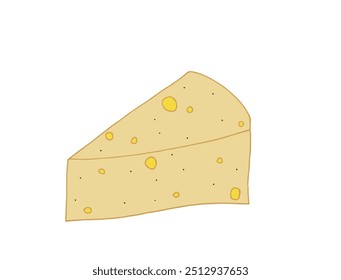 Outline illustration vector image of a cheese.
Hand drawn artwork of a cheese.
Simple cute original logo.
Hand drawn vector illustration for posters.