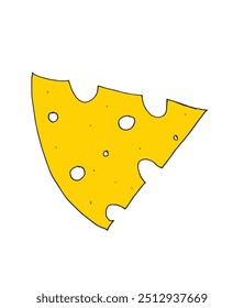 Outline illustration vector image of a cheese.
Hand drawn artwork of a cheese.
Simple cute original logo.
Hand drawn vector illustration for posters.