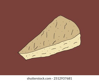 Esquema ilustración Vector Imagen de un queso.
Dibujado a mano obra de arte de un queso.
Logo original lindo simple.
Ilustración vectorial dibujada a mano para carteles.