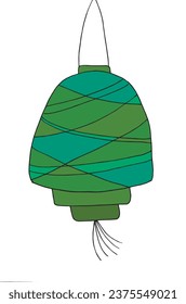 Outline illustration vector image of a chinese lantern.
Hand drawn artwork of a chinese lantern. 
Simple cute original logo.
Hand drawn vector illustration for posters, cards, t-shirts.