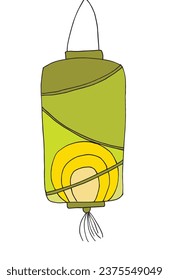 Ilustración de esquema de imagen vectorial de una linterna china.
Obra artística de mano de una linterna china. 
Simple y lindo logo original.
Ilustración vectorial dibujada a mano para afiches, tarjetas, camisetas.