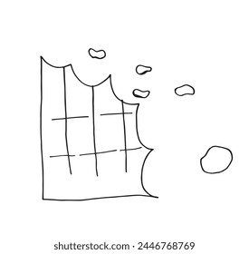 Outline illustration vector image of a chocolate.
Hand drawn artwork of a chocolate.
Simple cute original logo.
Hand drawn vector illustration for posters.