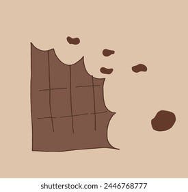 Outline illustration vector image of a chocolate.
Hand drawn artwork of a chocolate.
Simple cute original logo.
Hand drawn vector illustration for posters.