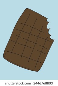 Outline illustration vector image of a chocolate.
Hand drawn artwork of a chocolate.
Simple cute original logo.
Hand drawn vector illustration for posters.