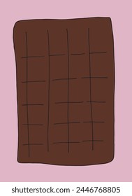 Outline illustration vector image of a chocolate.
Hand drawn artwork of a chocolate.
Simple cute original logo.
Hand drawn vector illustration for posters.