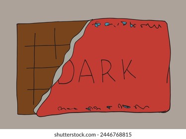Outline illustration vector image of a chocolate.
Hand drawn artwork of a chocolate.
Simple cute original logo.
Hand drawn vector illustration for posters.