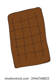 Outline illustration vector image of a chocolate.
Hand drawn artwork of a chocolate.
Simple cute original logo.
Hand drawn vector illustration for posters.