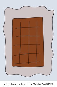 Outline illustration vector image of a chocolate.
Hand drawn artwork of a chocolate.
Simple cute original logo.
Hand drawn vector illustration for posters.