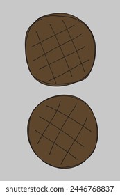 Outline illustration vector image of a chocolate.
Hand drawn artwork of a chocolate.
Simple cute original logo.
Hand drawn vector illustration for posters.