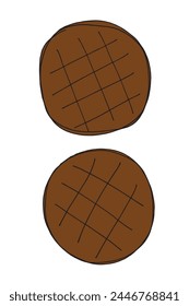 Outline illustration vector image of a chocolate.
Hand drawn artwork of a chocolate.
Simple cute original logo.
Hand drawn vector illustration for posters.