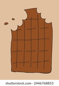 Outline illustration vector image of a chocolate.
Hand drawn artwork of a chocolate.
Simple cute original logo.
Hand drawn vector illustration for posters.