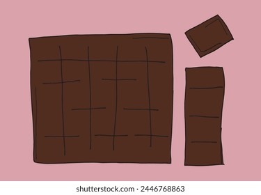 Outline illustration vector image of a chocolate.
Hand drawn artwork of a chocolate.
Simple cute original logo.
Hand drawn vector illustration for posters.